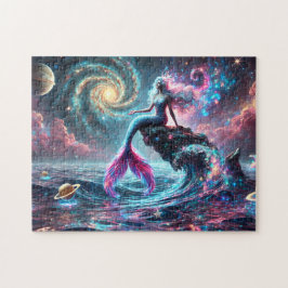 Kosmische Meerjungfrau Fantasy Himmelszelt Puzzle