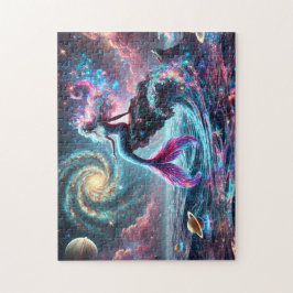 Kosmische Meerjungfrau Fantasy Himmelszelt Puzzle