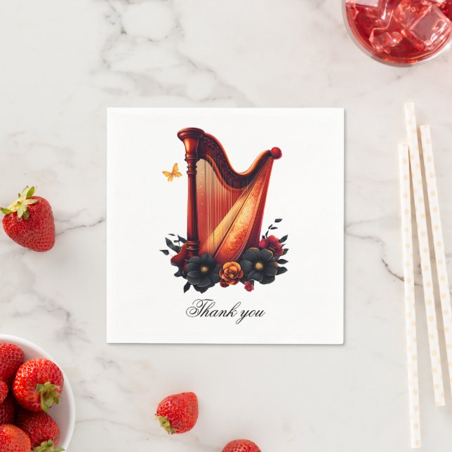 Kosmische Melodie, die Magie der Harfe Serviette (Beispiel)