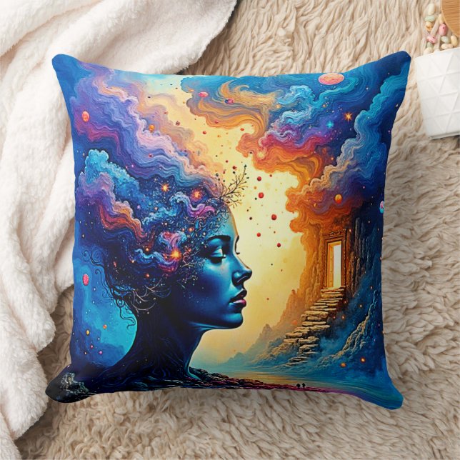 Kosmische Mindscape Art Kissen (Decke)