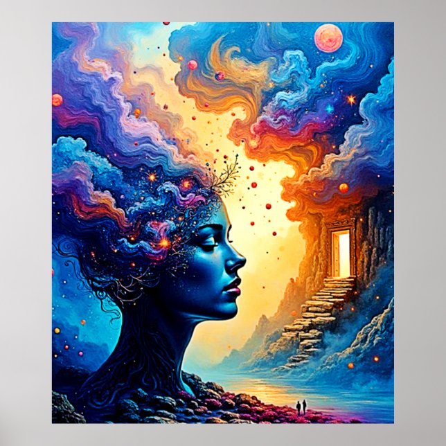 Kosmische Mindscape Art Poster (Vorne)