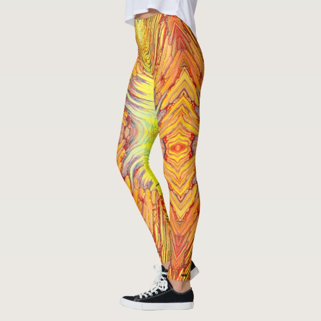 Kosmische Mischung von Zitrusfrüchten Leggings (Links)