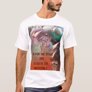 Kosmische Mission des Astronauten - Defy Gravity & T-Shirt