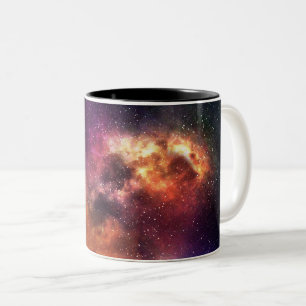 Kosmische Nebel-Kunst, Galaxien-Farben für Weltrau Zweifarbige Tasse