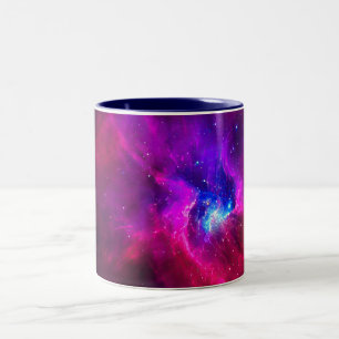 Kosmische Nebel-Kunst, Galaxien-Farben für Weltrau Zweifarbige Tasse