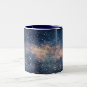 Kosmische Nebel-Kunst, Galaxien-Farben für Weltrau Zweifarbige Tasse