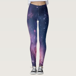 Kosmische Nebel-Nahtlos-Muster für All-Over-Print Leggings
