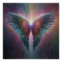 *~*Kosmische Neonblasen Angel Wings AP78
