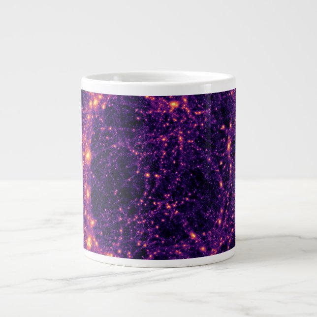 Kosmische Netz Jumbo-Tasse (Vorderseite)