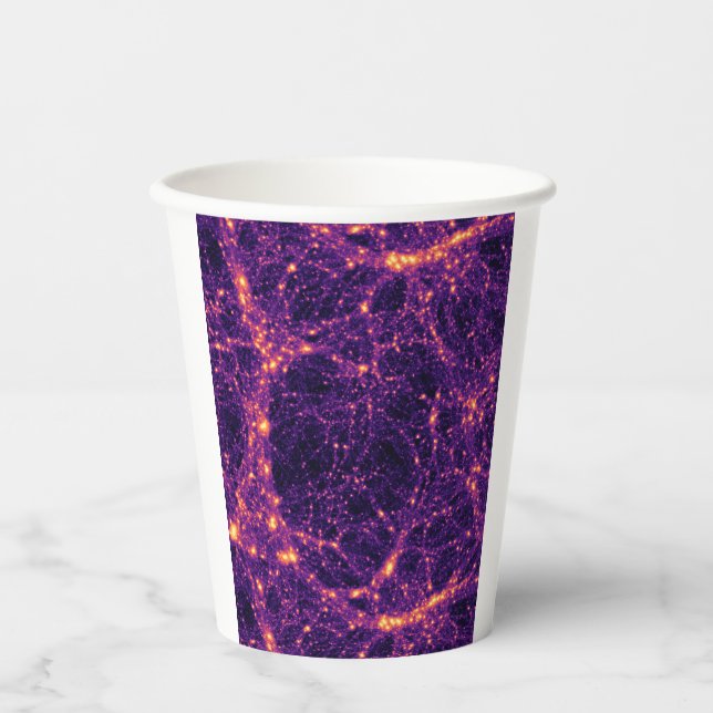 Kosmische Netz Pappbecher (Vorderseite)