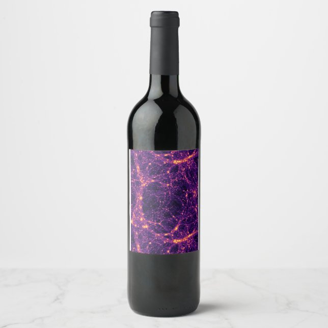 Kosmische Netz Weinetikett (Vorderseite)