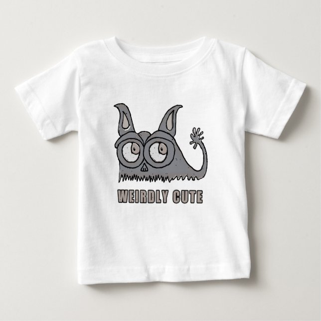 Kosmische Niedliche Katze Mutant Baby T-shirt (Vorderseite)
