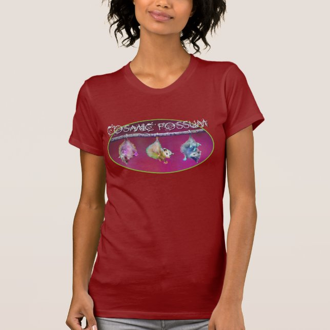 Kosmische Opossum-Geldstrafe-Jersey-Damen T T-Shirt (Vorderseite)