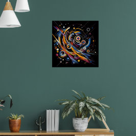 Kosmische Orbit Geometrie - Abstrakte Kreise- und Poster