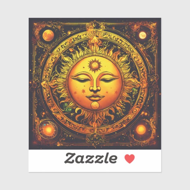 Kosmische Orbits: Erforschen Sie das Universum dur Aufkleber (Blatt)