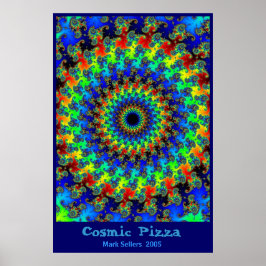 Kosmische Pizza Poster