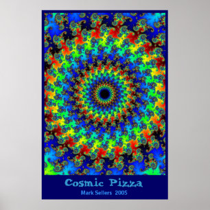 Kosmische Pizza Poster