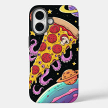 Kosmische Pizza Slice: Quirky Space Adventure