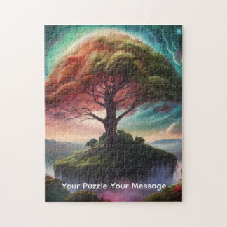 Kosmische Planeten und farbenfrohe Welten Puzzle