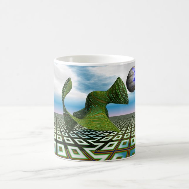 Kosmische Pudel-Tasse Kaffeetasse (Mittel)