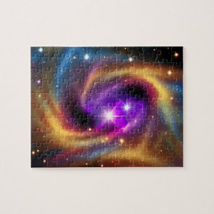 Kosmische Radiant-Indigofarben des Unendlichen Puzzle