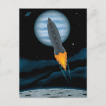 Kosmische Raketenschiffszene
