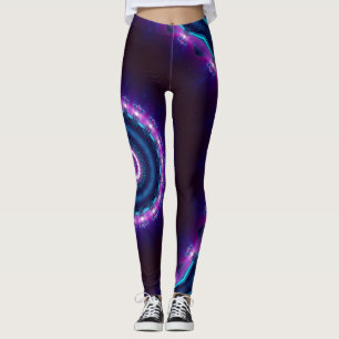Kosmische Raum-Rave NeonBlacklight Mandala Leggings