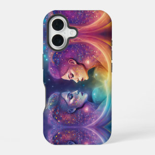 Kosmische Regenbogen-Liebende Feminine Energie Gal iPhone 16 Hülle
