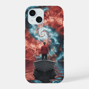 Kosmische Reise Boot Fantasy für Träumer Telefon iPhone 15 Hülle