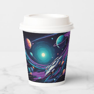 kosmische Reise Pappbecher