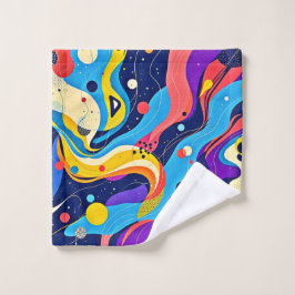 Kosmische Rhythmuskunst Badhandtuch Set