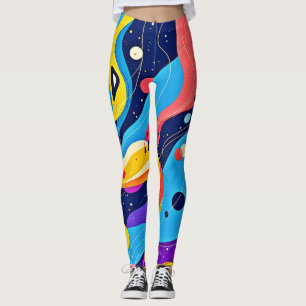 Kosmische Rhythmuskunst Leggings