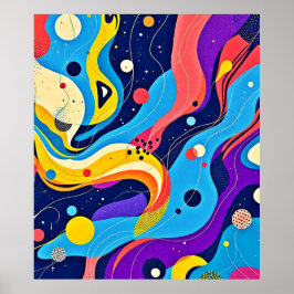 Kosmische Rhythmuskunst Poster
