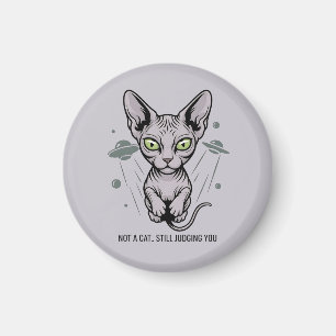 Kosmische Richter-Sphynx-Katze-Kunst Magnet