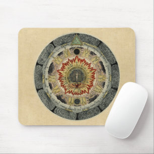 Kosmische Rose Mandala Mousepad
