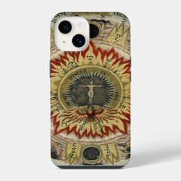 Kosmische Rose Tetragrammaton Mandala iPhone Hülle