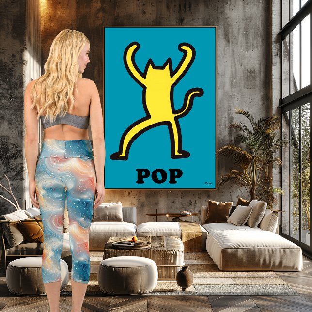 Kosmische Ruhe, Abstrakt in Pastelltönen Capri Leggings (Von Creator hochgeladen)