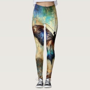 Kosmische Schmetterlings-Fantasiekunst Leggings