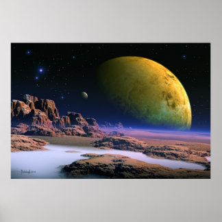 Kosmische Sicht - Weltraumkunst Poster