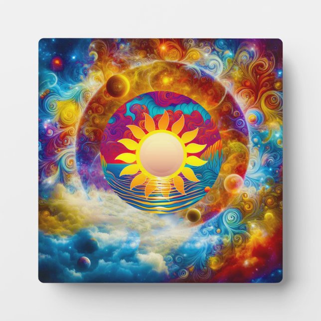 Kosmische Sonne Fotoplatte (Vorderseite)