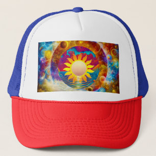 kosmische Sonne Truckerkappe