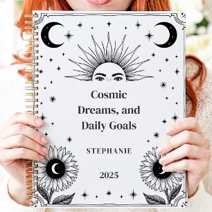 Kosmische Sonne und Mond Namensmanifestation Planer