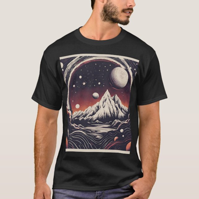 Kosmische Spitzen T-Shirt (Vorderseite)