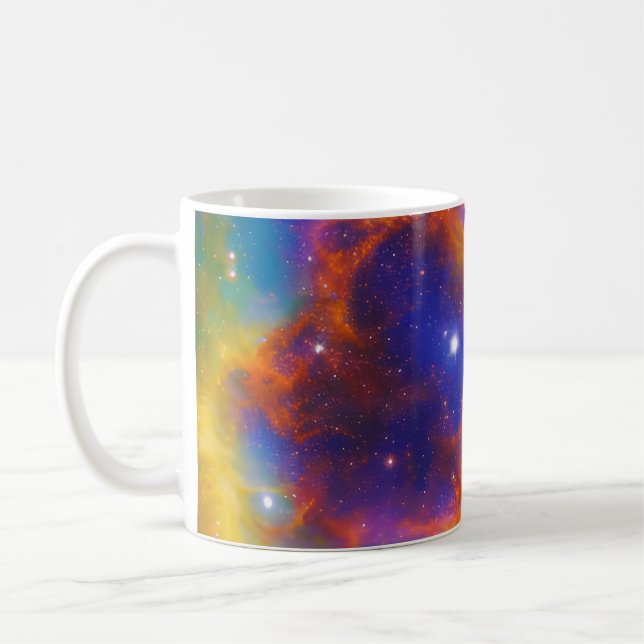 Kosmische Star Galaxie Kaffeetasse (Links)