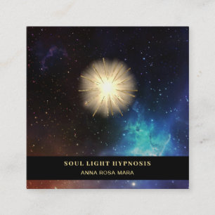 *~* Kosmische Sterne Heilen Universum Energie Sonn Quadratische Visitenkarte