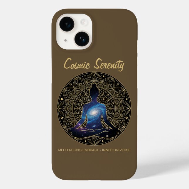 Kosmische Stille-Meditation – Galaxie-Mandala Case-Mate iPhone Hülle (Rückseite)