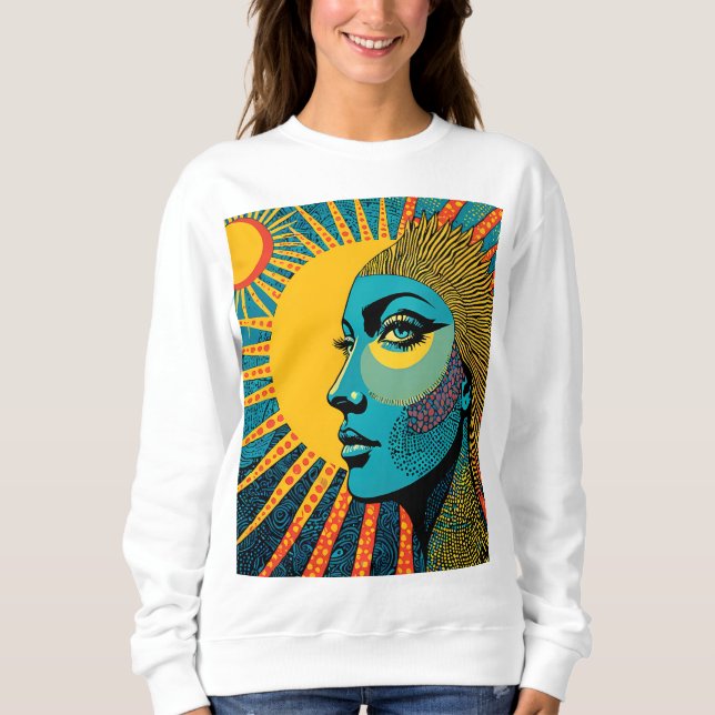 Kosmische Strahlung: Sun Goddess Sweatshirt (Vorderseite)