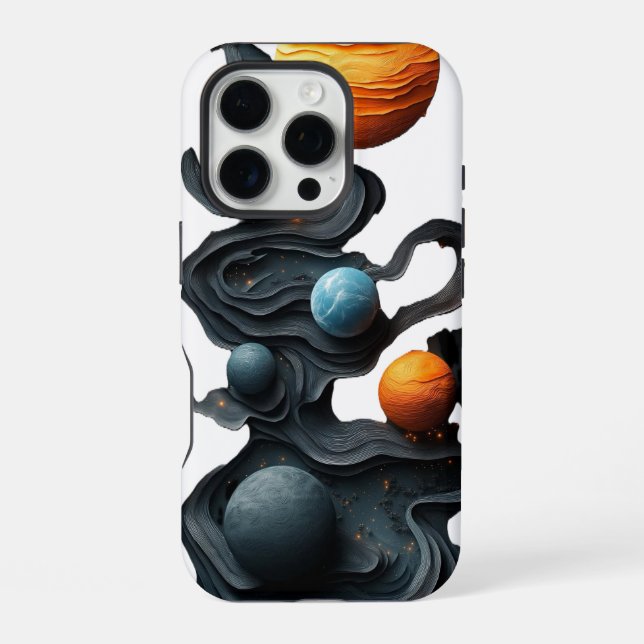 Kosmische Ströme iPhone Hülle (Rückseite)