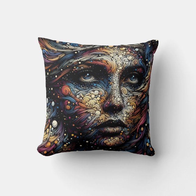 "Kosmische Strudel des Souls" Kissen (Vorderseite)