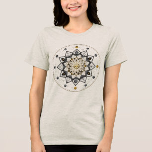 Kosmische Symmetrie – Sacred Geometry Mandala T-Sh Tri-Blend Shirt